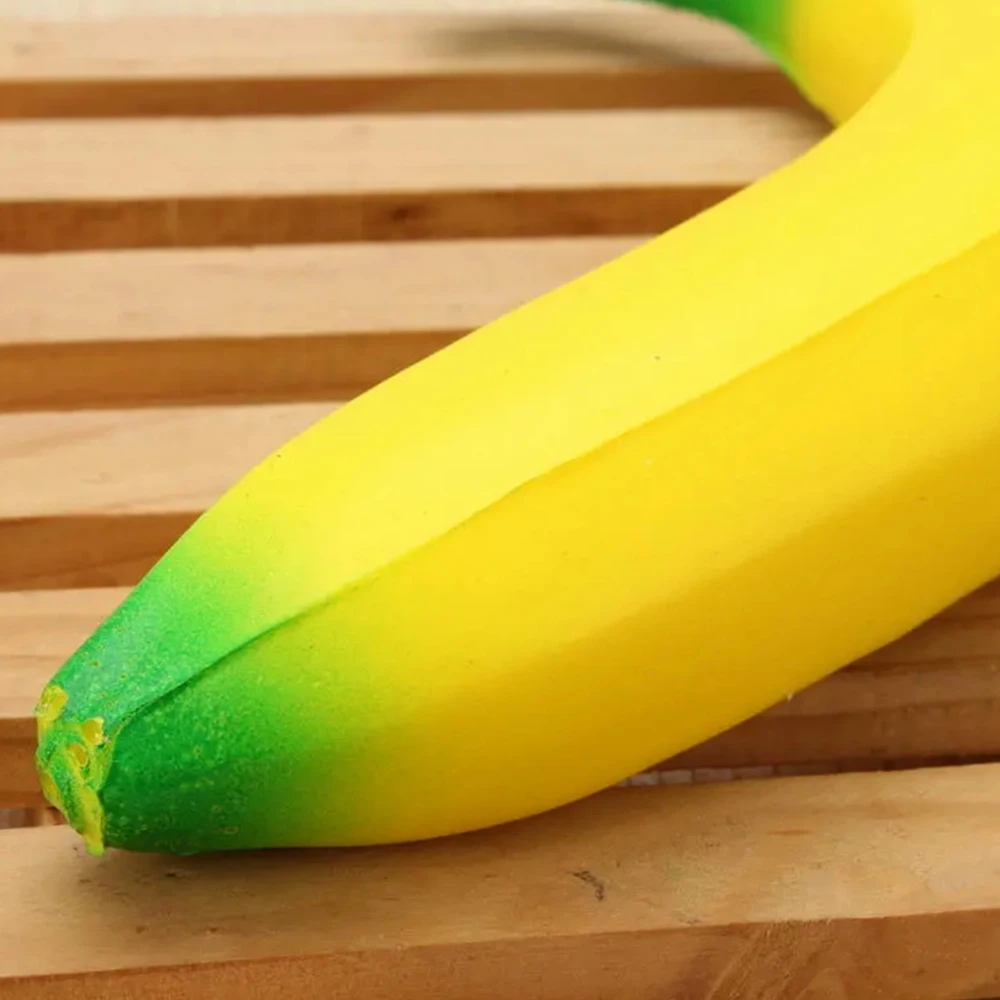 

Cute Banana Jumbo Simulation Fruit Squishy Slow Rising Soft Squeeze Fidget Toy Scented Relieve Stress Funny Kid Xmas Gift