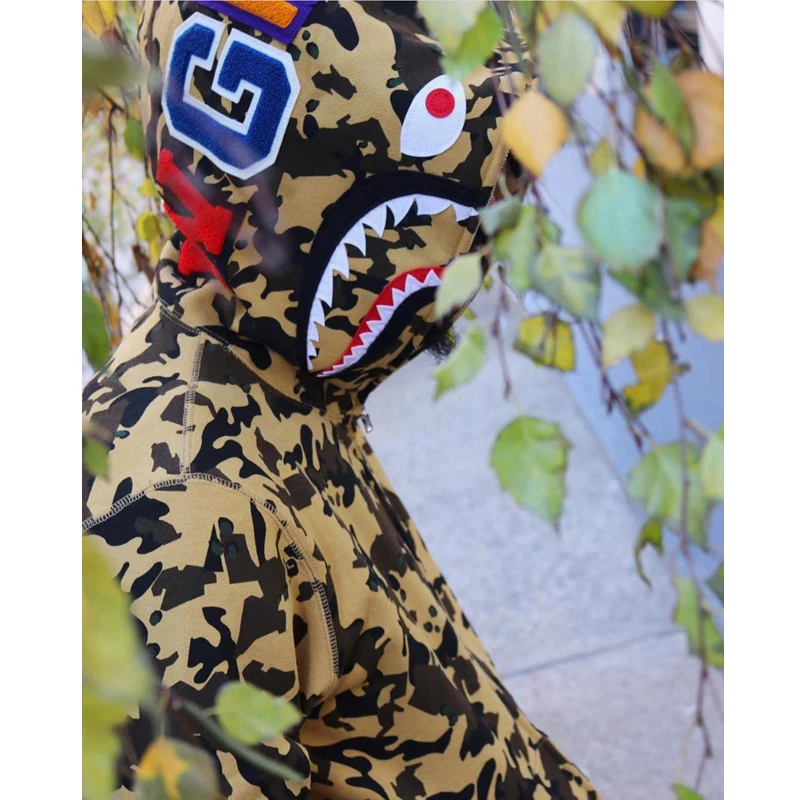 

2021 New Spring And Autumn Fashion Camouflage Hoodie Outdoor Zipper Sweater Spot Coat Plus Size