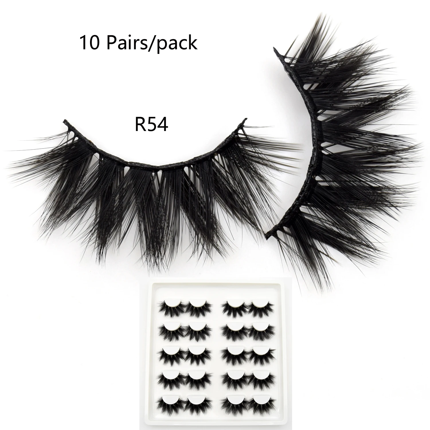 10 пар искусственных норковых ресниц Объемные натуральные ресницы драматические