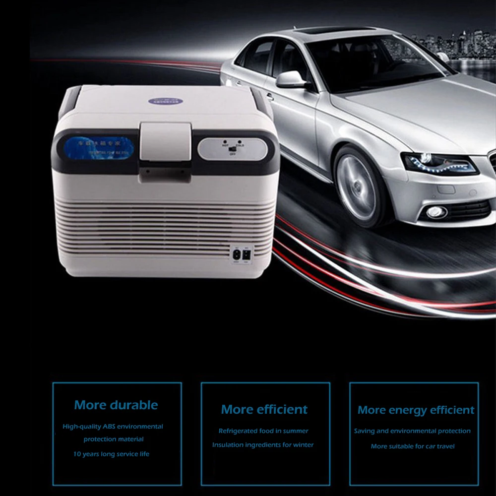 

12L Car Refrigerator Car Home Dual-use Small Refrigerator Portable Car Fridge Mini Heating and Cooling Refrigerated Incubator