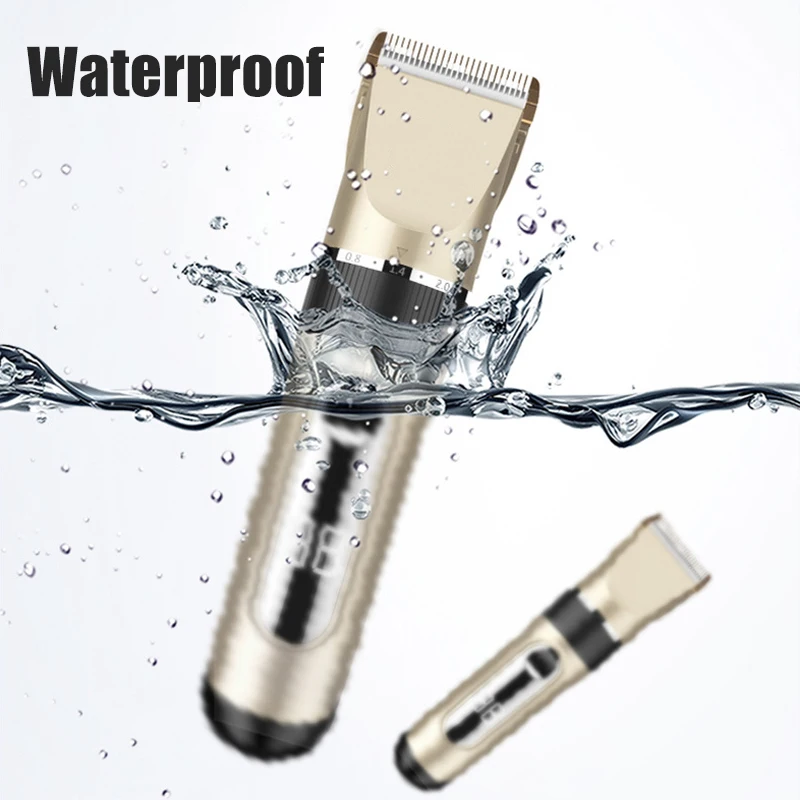 

Professional Pet Dog Clipper LED Display Dog Grooming Clipper Kit USB Professional Rechargeable Low-Noise Pets Hair Trimmer