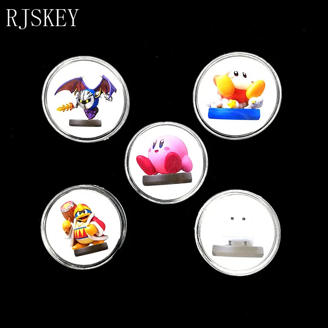 Полный набор 10 шт. Супер Марио Одиссея Amiibo NFC карты Коллекционная монета тег NS/переключатель Avaliable Zelda Splatoon Smash Bros Diablo - Цвет: 5Pcs Kirby