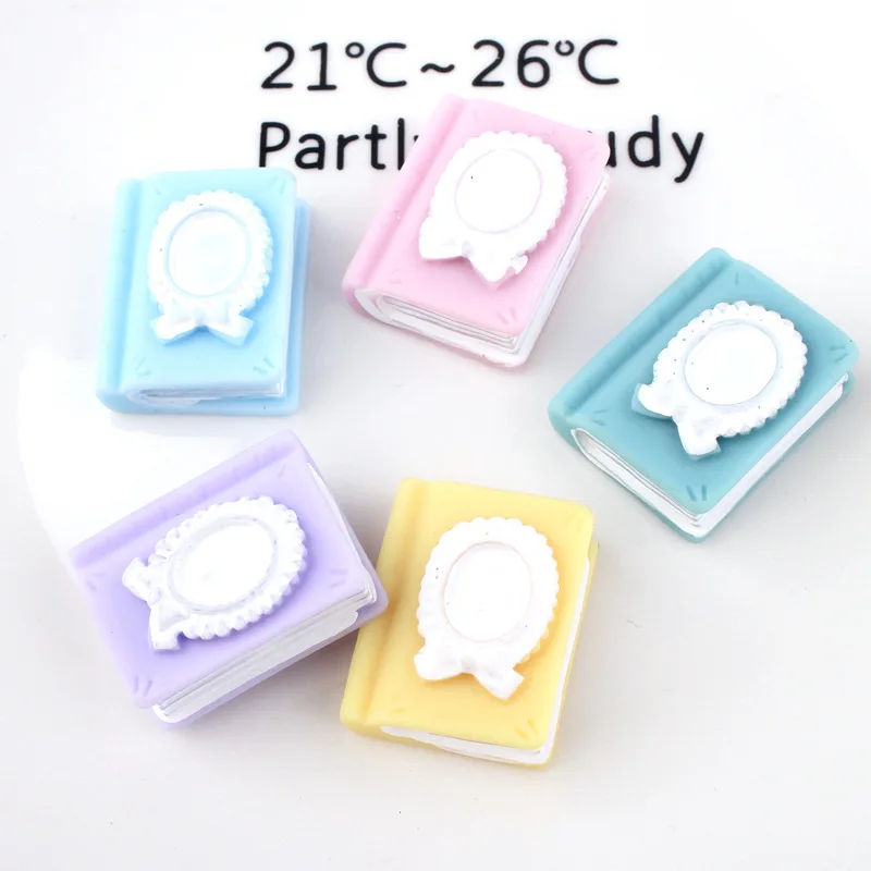 10 шт. кавайная полимерная книга с плоским основанием фигурки миниатюрный