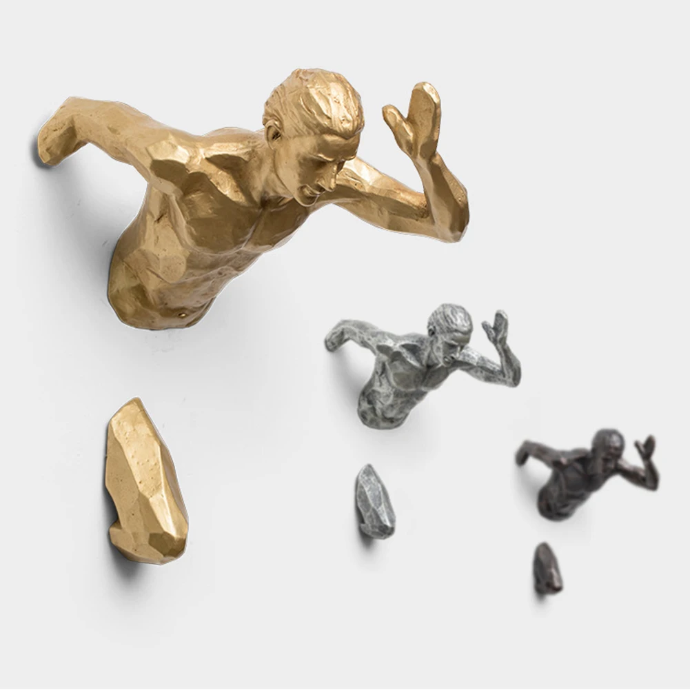 

3d-фигурка спортивная мужская Статуэтка Современная Скульптура гостиная крыльцо фон для дома искусственное украшение