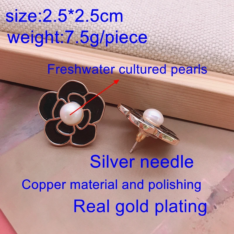 Элегантные ювелирные изделия для женщин эмалированные медные серьги-гвоздики из