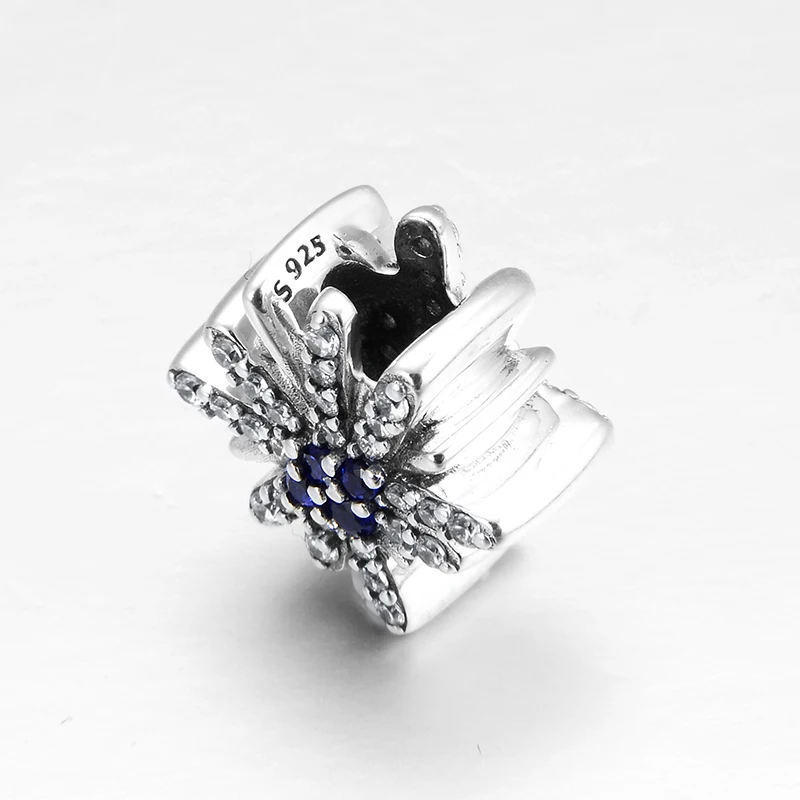 Подарок сделай сам искусственные серебряные блестящие синие циркониевые