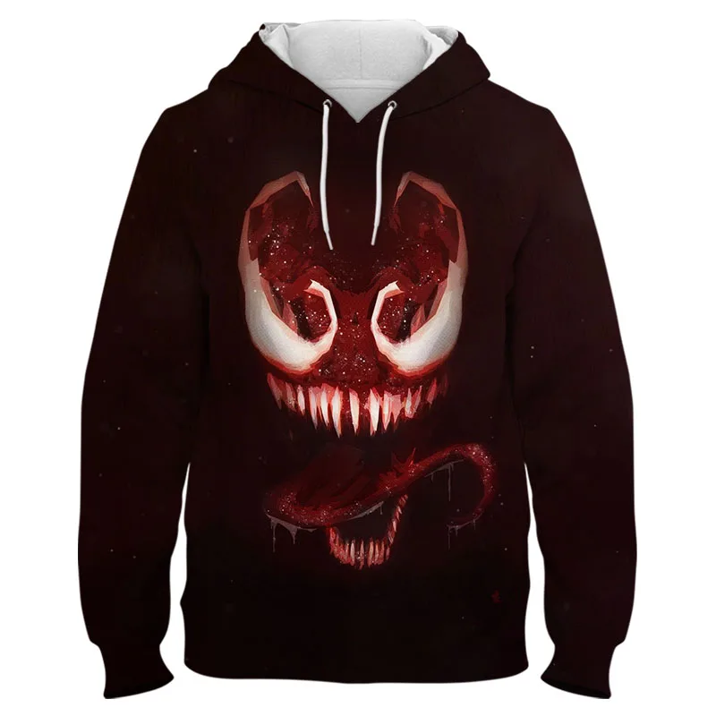 Толстовка Venom детская весенне-осенняя Новая модная мужская толстовка с 3D принтом