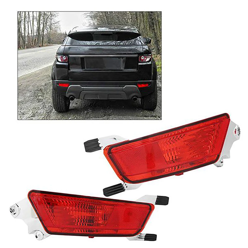 

Car Rear Bumper Fog Light Parking Warning Light Reflector Taillights for Land Rover Range Evoque 2012-2018
