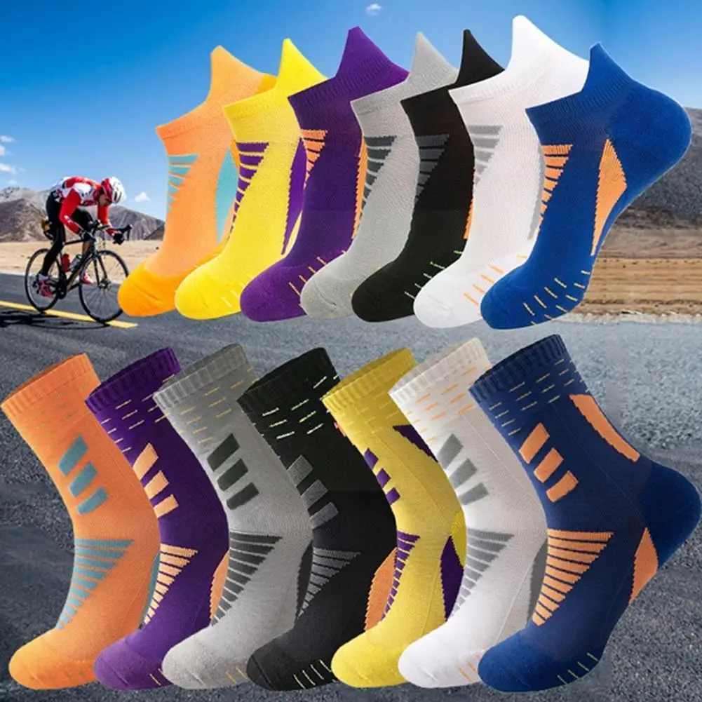

Men's Tube Socks Thicken Warm Breathable Sweat Absorbent Socks Bottom Socks Towel Basketball Sports Trend D4w4