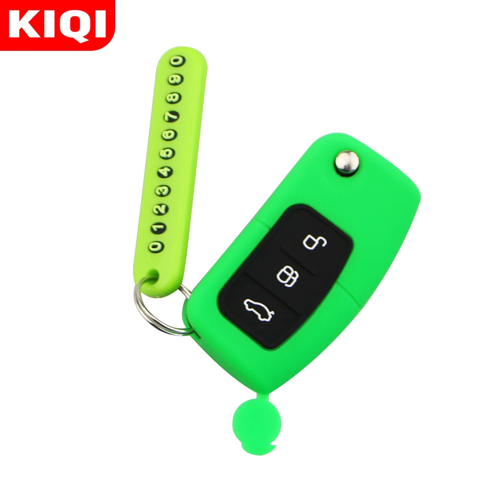 Силиконовый чехол для автомобильного ключа с картой номером телефона подходит
