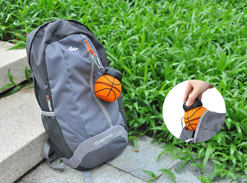 Folding Water Bottle Leakproof Portable Sports Plastic Kettle Travel Hiking Office School Healthy Material Kids Water Bottle