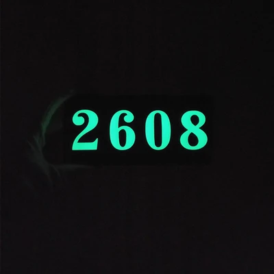 2 размера любую информацию акриловый Световой номер дома пользовательские