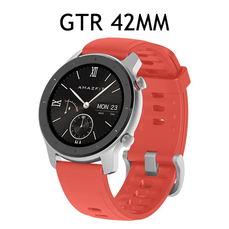 42MM Orange Amazfit gps+ GLONASS 42 мм gps Смарт-часы для женщин 50ATM Водонепроницаемый Фитнес-трекер Smartwatch Strava управление музыкой для Android IOS - Цвет: 42MM Orange