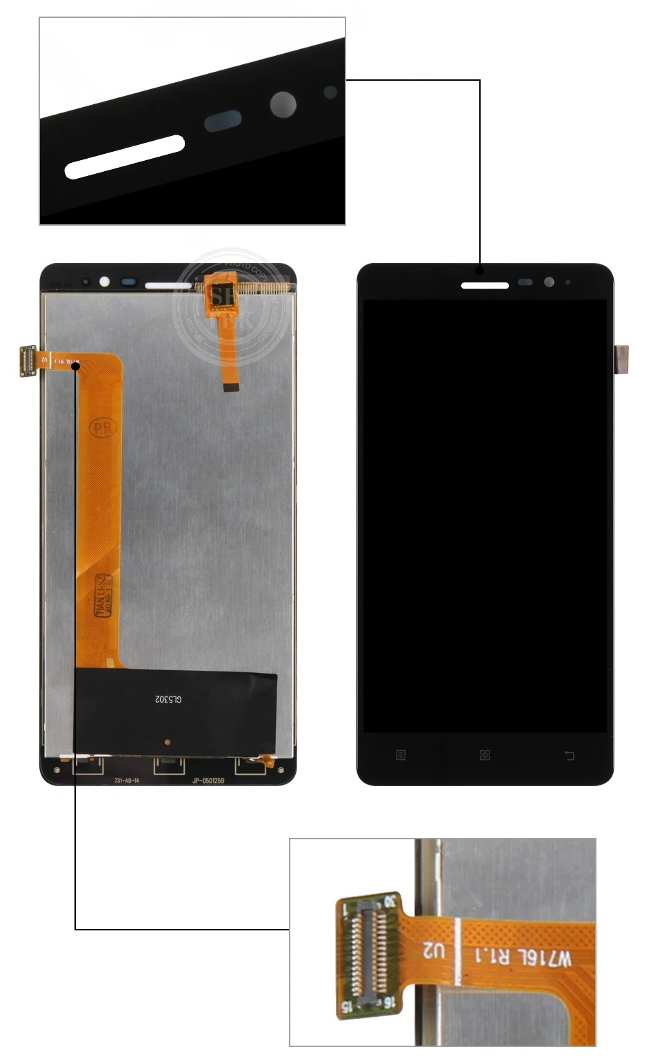 5,3 ''1280x720 дисплей для lenovo S860 ЖК сенсорный экран дигитайзер для lenovo S860 дисплей запасные части
