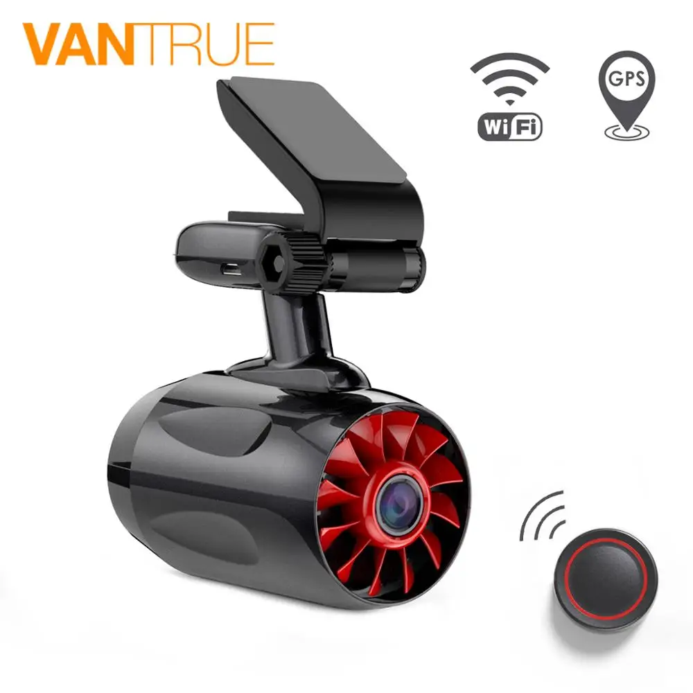 Vantrue T1 видеорегистратор WIFI GPS 1296P Автомобильный Суперконденсатор ADAS с поддержкой