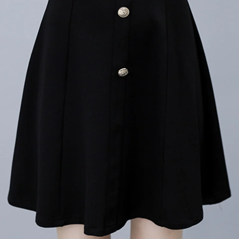 

Oversized Summer Dresses 2021 Cotton Mesh Short Sleeve Stitching Robe Plus Size Women Clothing Button A-line Thin Waist Dress