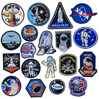 clothes iron on embroidered space suit rocket patches stripes applique label paste patch stickers badges sewing accessories