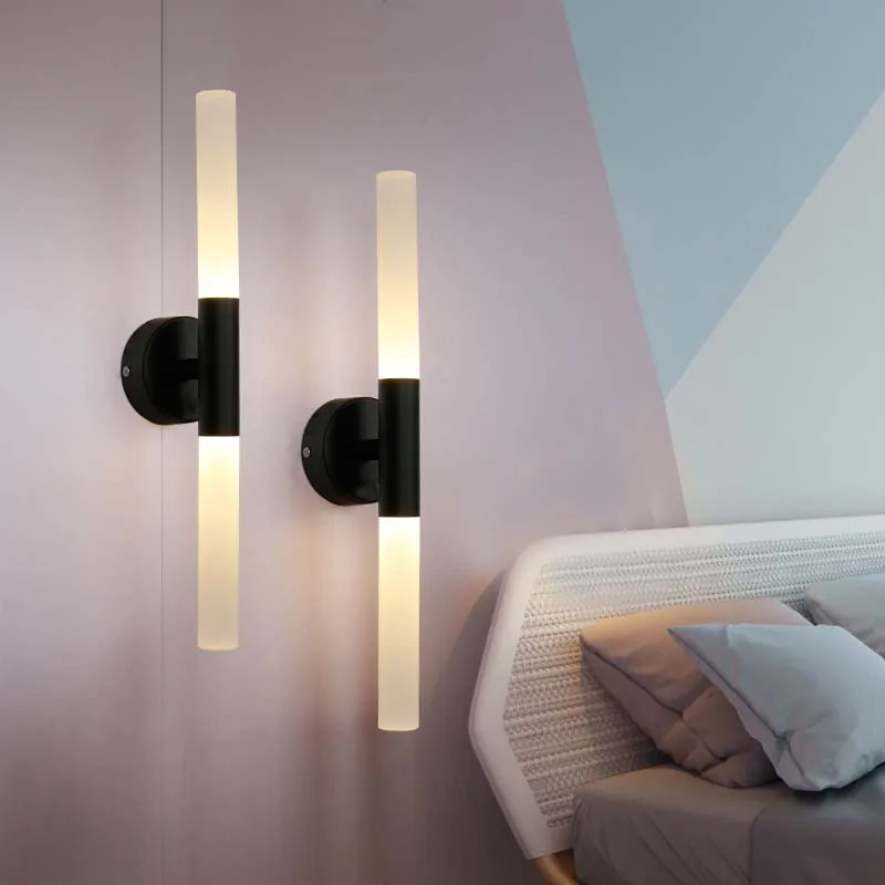 DENOLITE креативный роскошный черный/золотой светодиодный настенный светильник с