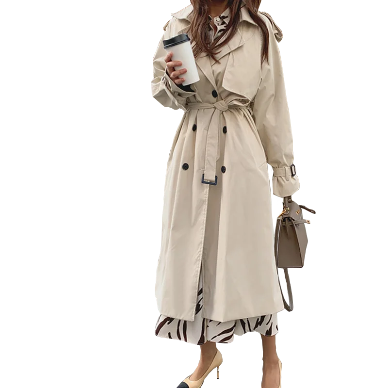 

Long Trench Coats Top quality oversized cotton overcoats