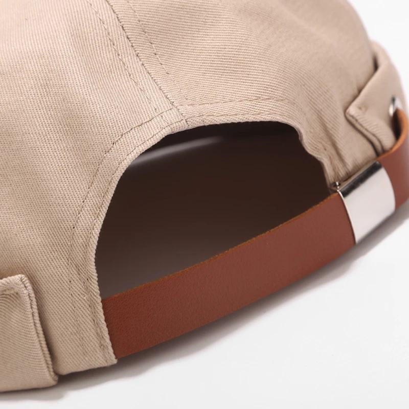 

M89E Brimless Hat Hip-hop in Japanese Style Landlord with Cloth Sticker