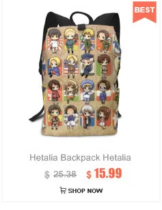 Hetalia рюкзак Hetalia Group рюкзаки для мужчин-женщин школьная сумка с рисунком трендовые высококачественные студенческие сумки с несколькими карманами