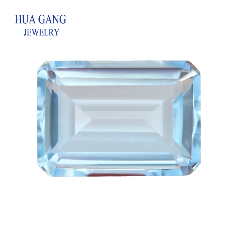 

Sky Blue Topaz Natural Loose Gemstone Octangle Shape Facetted Cut Size 4*6~10*12mm For DIY Jewelry
