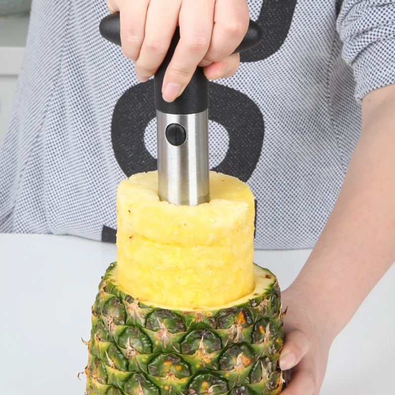 

Knife Kitchen Tool Stainless Fruit Pineapple Corer Slicer Peeler Cutter Parer Best Selling Pineapple Slicers