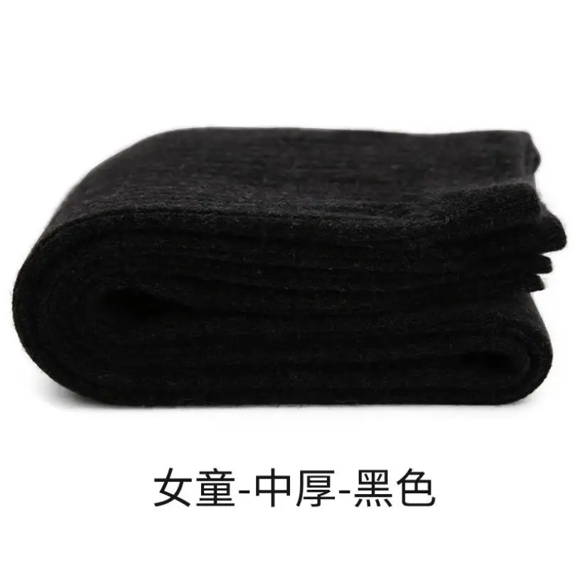 black for girls Зимние детские штаны От 0 до 15 лет Детские теплые штаны bew для детей из шерсти ягнёнка, кашемир брюки леггинсы для девочек трикотажные брюки для мальчиков с подкладкой из плюша и шерсти, Штаны штаны - Цвет: black for girls