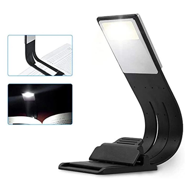 

2021new Portable LED Reading Book Light With Detachable Flexible Clip USB Rechargeable Lamp For Kindle eBook Readers