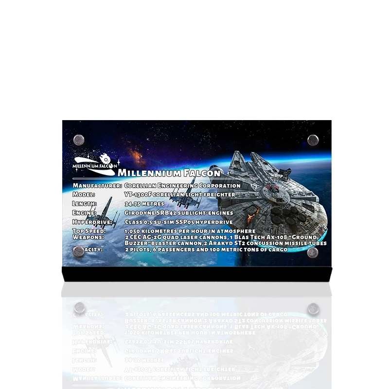 

The Acrylic Display Stand Brand For Wars 75192 Millennium Model Falcon Toys Building Blocks