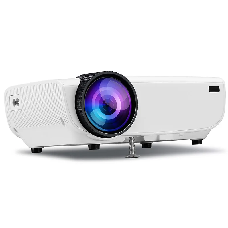 Белый 1080P HD Мобильный телефон проектор домашний кинотеатр 3D 4K 45W светодиодный проектор домашний кинотеатр Wifi экран проектор портативный проектор - Цвет: Белый
