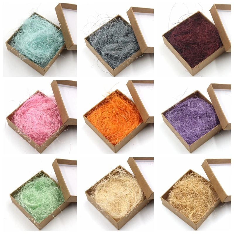 10 г Натуральный сизаль антикварные бумажные скрапы для подарочной коробки