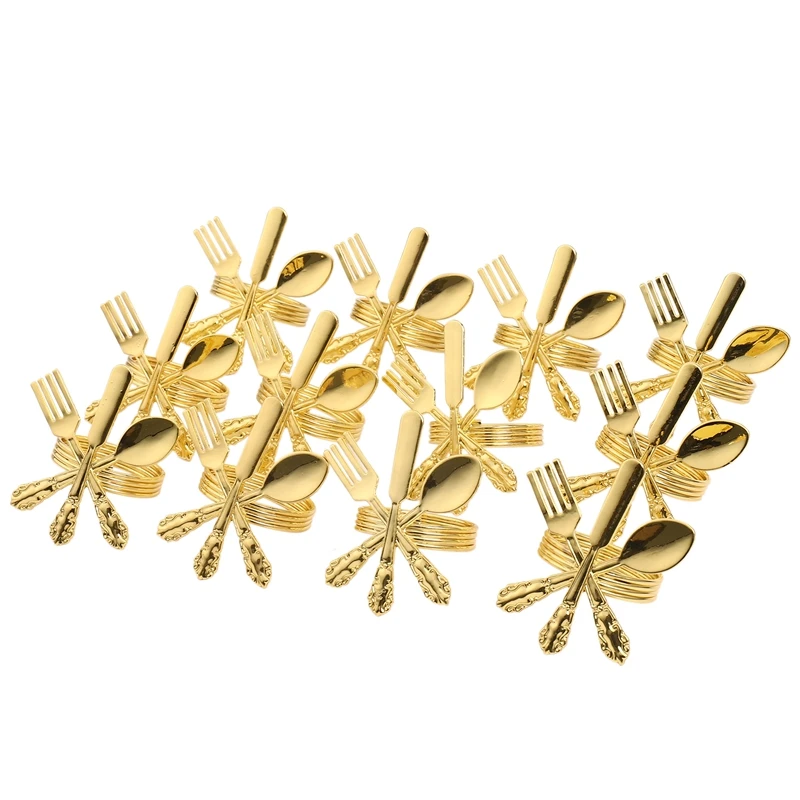 

12Pcs Creative Napkin Buckle Western Restaurant Napkin Ring Plating Towel Buckle Hotel Table Decoration