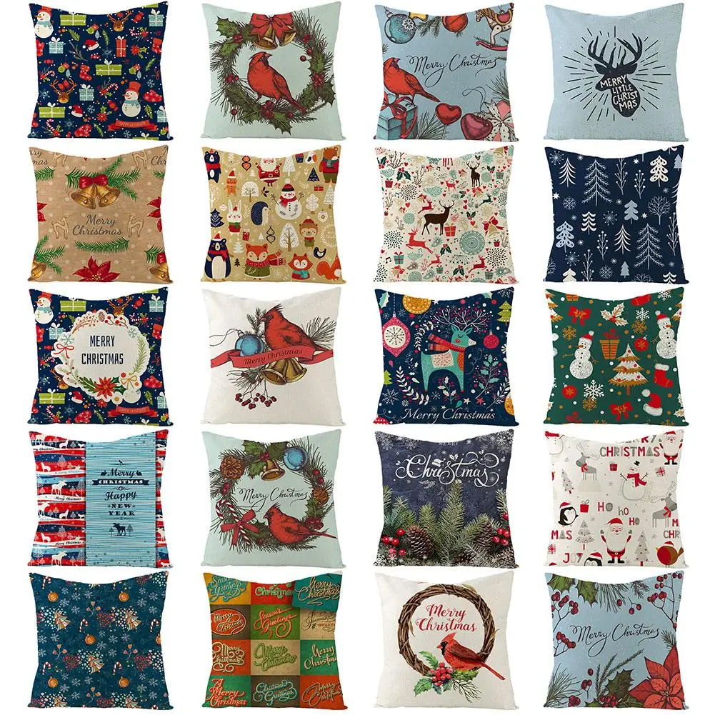 Горячая Распродажа Веселый Рождественский чехол для подушки с буквенным принтом