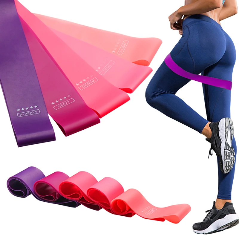 Training Gym Yoga Resistance Bands Bodybuilding Sport Fitness Rubber Exercise Pilates Crossfit Elastic Workout Equipment | Спорт и