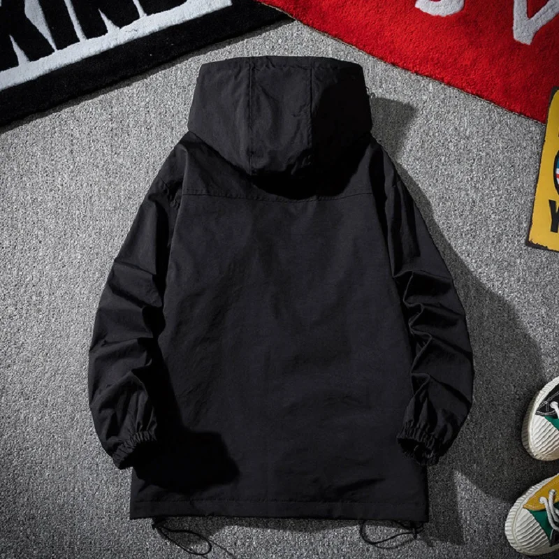 Men's Fashion Colorful Reflective Sports Windbreaker Jacket 2021 Spring and Autumn Plus Size Tooling Tide Brand Coat Men |