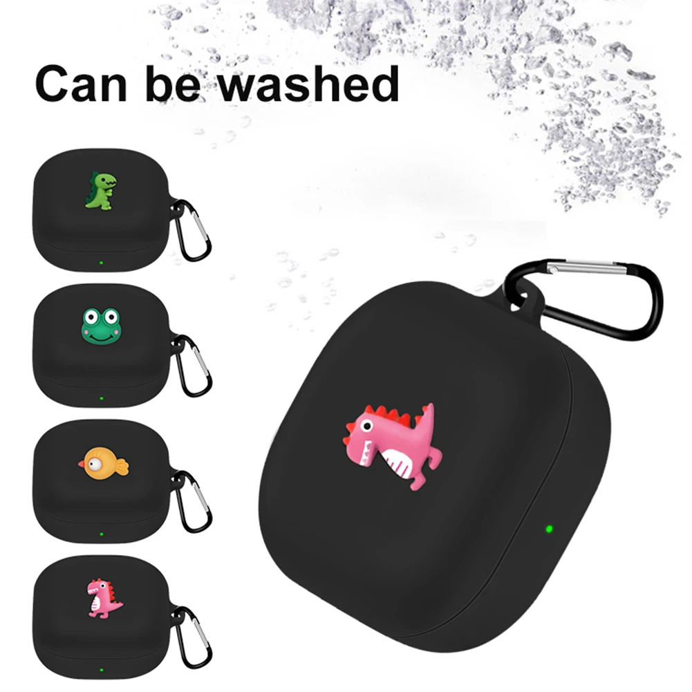 

Silicone Protective Case Shockproof 3D Funny Cover With Keychain For Galaxy Buds Live Earbuds Bluetooth Headset Silica
