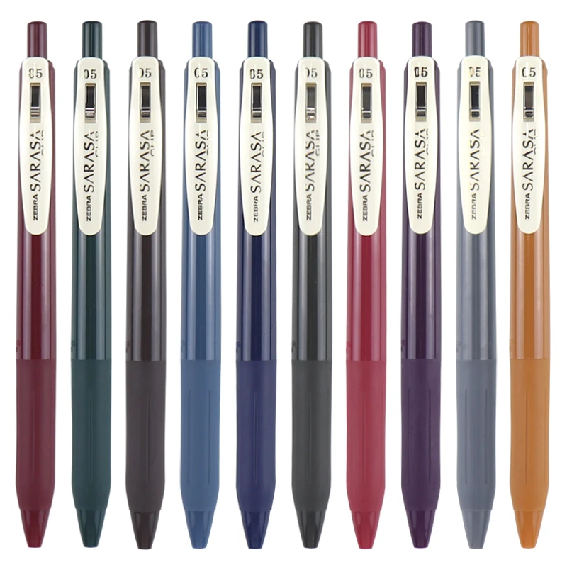 5/8/10/20pcs Japan Zebra SARASA CLIP JJ15 Colour Gel Ink Pen 0.5mm Conventional /Milk /Vintage/Neon Color 43 Colors Optional |