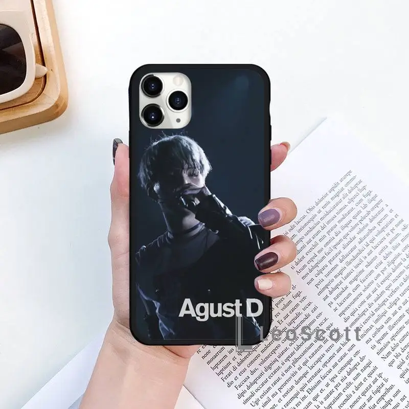 

agust d Phone Case for iPhone 11 12 mini pro XS MAX 8 7 6 6S Plus X 5S SE 2020 XR