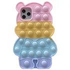 Мягкий силиконовый чехол Agrotera для OPPO A8 A31 A9X A11X K1 R5X A32 A39 A52 A53 4G  A55 A57 A59 A72 A83 A92S A93 Bear Pop it