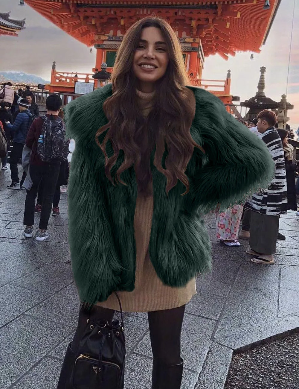 Imitation Fox Fur Long Hair Imitation Fur Coat Coat Plush Coat Beach Wool