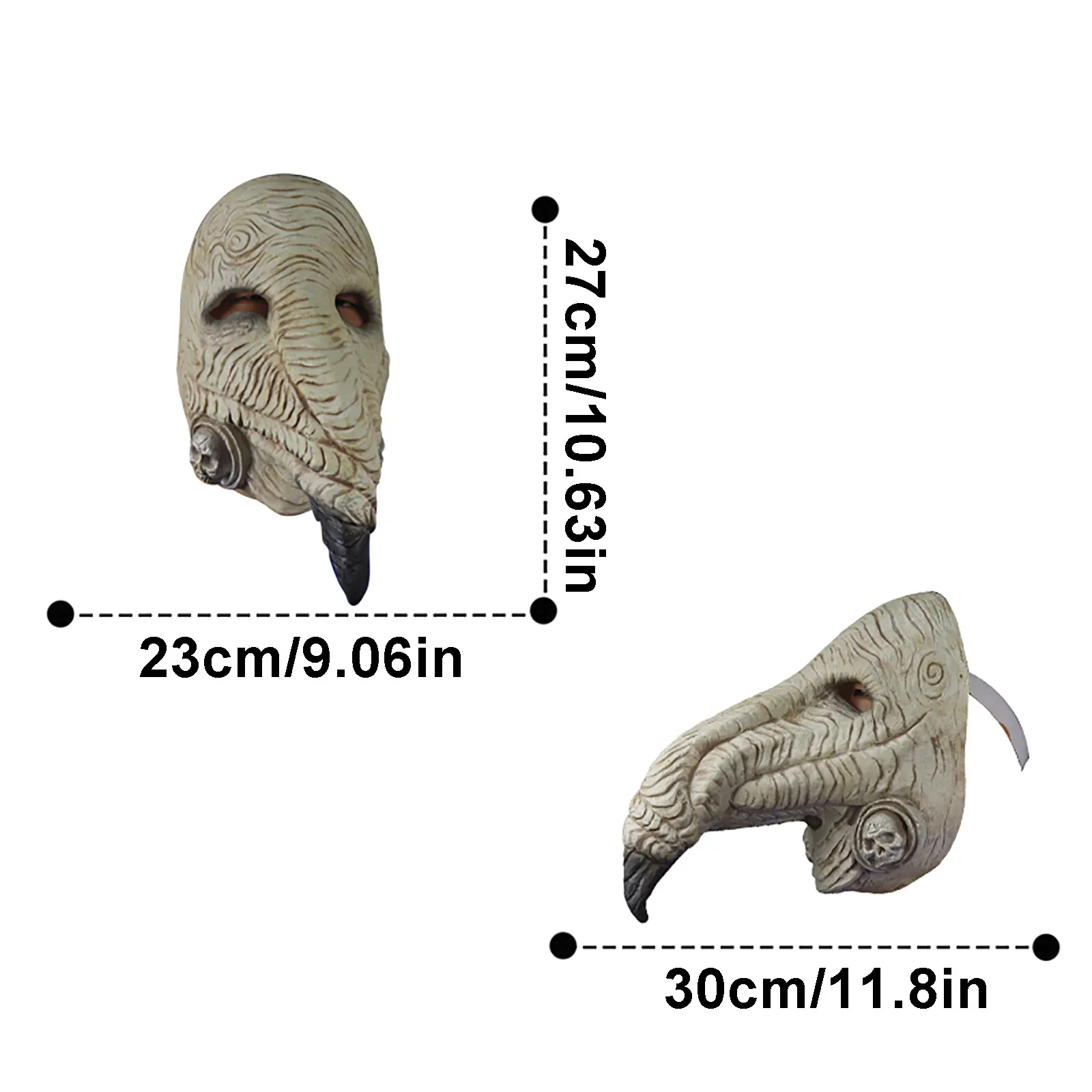 

Halloween Horror Ghost Plague Beak Mask Black Death Plague Mask Party Cosplay Cthulhu Style Creative Ghost Mask Decoration