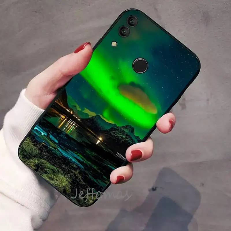 

Beautiful aurora natural wonder Phone Case For Huawei Honor view 7a5.45inch 7c5.7inch 8x 8a 8c 9 9x 10 20 10i 20i lite pro