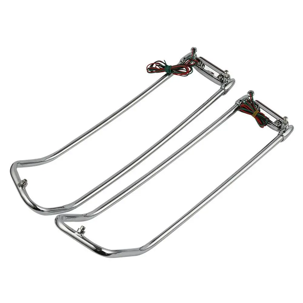 Motorcycle Saddlebag Lid Top Rail W/ LED Light For Harley Touring Road King Electra Street Glide 2014-2020 2019 | Автомобили и