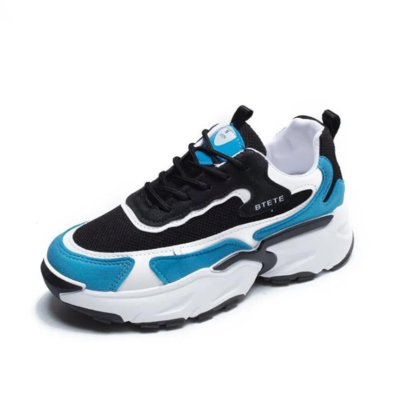 

2021 Spring Autumn Women Casual Shoes V Fashion Platform Woman Chunky Sneakers Ladies Sports White Tenis Feminino Size 34-43
