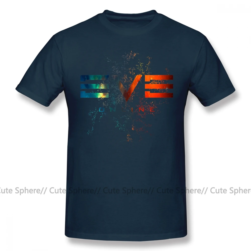 Eve Online футболка Eve Online Футболка с принтом 6xl футболка с коротким рукавом забавная уличная одежда 100 хлопок мужская футболка - Цвет: Navy Blue