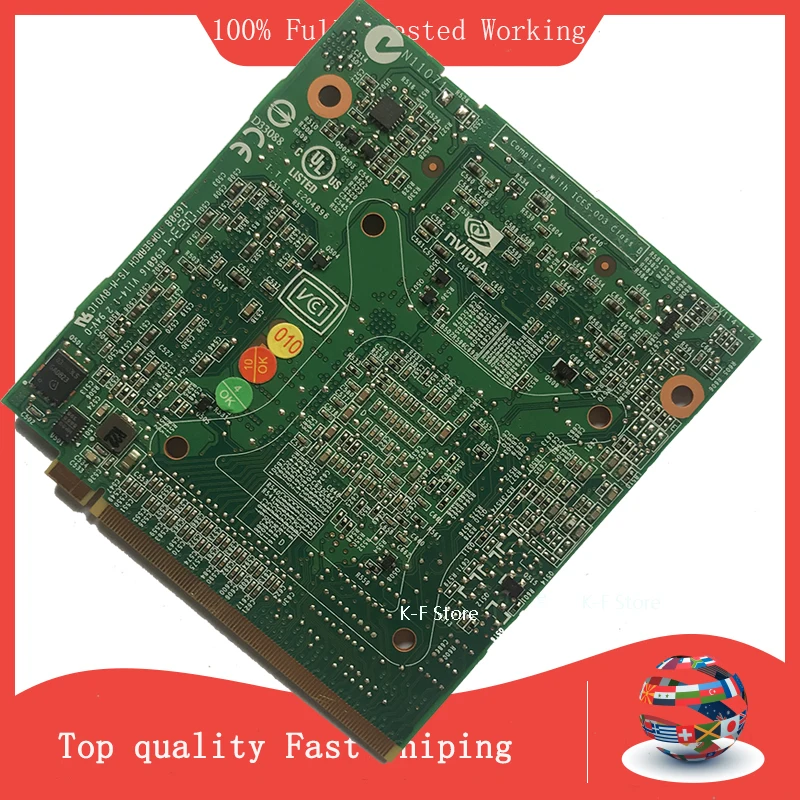 Для Acer Aspire 4930 5930 6930 6935 7530 7730 9730 8930G ноутбука видеокарта GeForce 9600M GS GDDR3 512 Мб MXM G96 600 C1|card