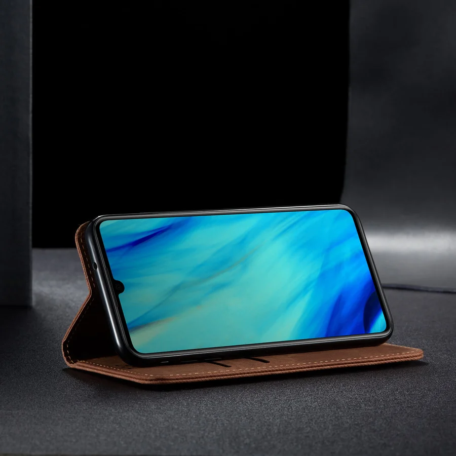 Чехол книжка из джинсовой кожи для Huawei P30 Mate 30 Pro Lite P Smart Z Y9 Prime 2019 Hono 10i 20 8x Магнитный