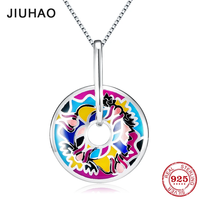 Ювелирные изделия как цветок фламинго для женщин подлинные подвески из