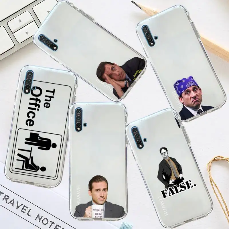 

The Office Tv series Phone Case Transparent for Huawei honor P mate 40 20 30 10 50 i 9 x mate pro lite 8a